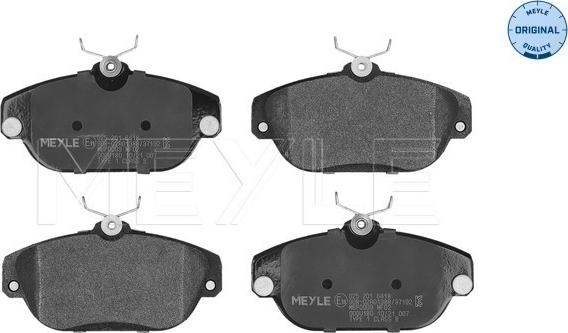 Meyle 025 201 6418 - Brake Pad Set, disc brake autospares.lv