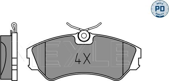 Meyle 025 201 2419/PD - Brake Pad Set, disc brake autospares.lv