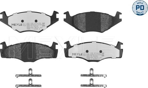 Meyle 025 208 8719/PD - Brake Pad Set, disc brake autospares.lv