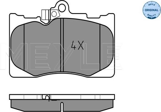 Meyle 025 203 2517/W - Brake Pad Set, disc brake autospares.lv