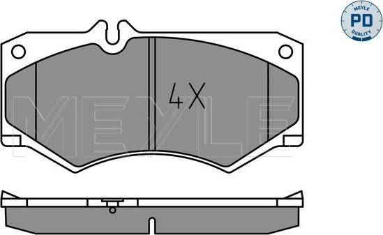 Meyle 025 207 8418/PD - Brake Pad Set, disc brake autospares.lv