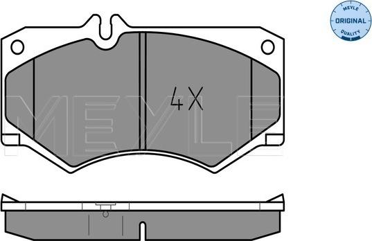 Meyle 025 207 8418 - Brake Pad Set, disc brake autospares.lv