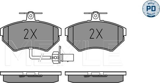 Meyle 025 219 4519-1/PD - Brake Pad Set, disc brake autospares.lv