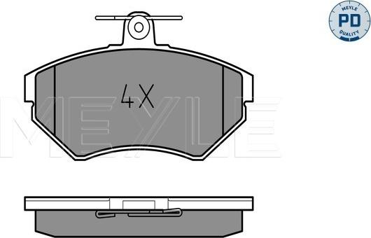 Meyle 025 219 4519/PD - Brake Pad Set, disc brake autospares.lv