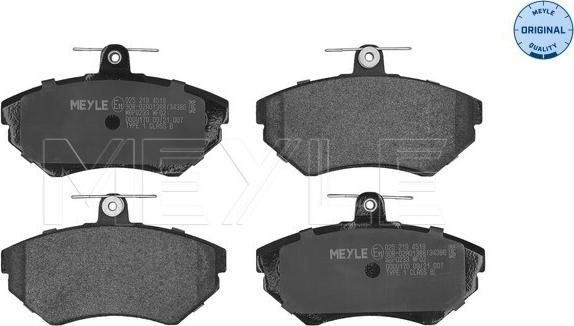 Meyle 025 219 4519 - Brake Pad Set, disc brake autospares.lv