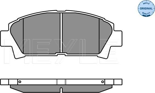 Meyle 025 219 6115/W - Brake Pad Set, disc brake autospares.lv