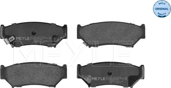 Meyle 025 219 0715/W - Brake Pad Set, disc brake autospares.lv