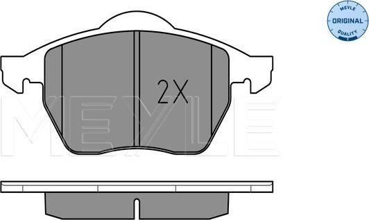 Meyle 025 219 1119 - Brake Pad Set, disc brake autospares.lv