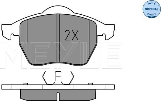 Meyle 025 219 1119 - Brake Pad Set, disc brake autospares.lv