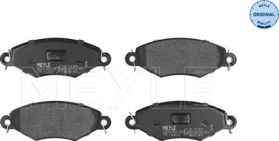 Meyle 025 219 8018 - Brake Pad Set, disc brake autospares.lv