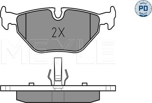 Meyle 025 219 3417/PD - Brake Pad Set, disc brake autospares.lv