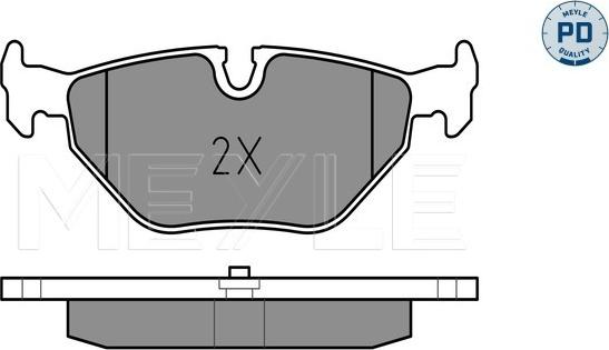 Meyle 025 219 3417/PD - Brake Pad Set, disc brake autospares.lv