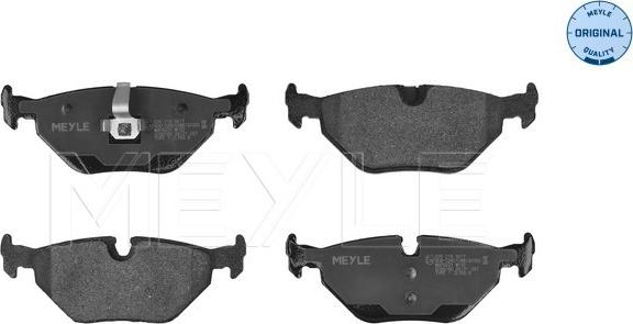 Meyle 025 219 3417 - Brake Pad Set, disc brake autospares.lv