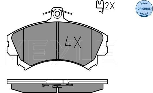 Meyle 025 219 2015 - Brake Pad Set, disc brake autospares.lv