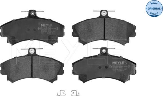 Meyle 025 219 2017 - Brake Pad Set, disc brake autospares.lv