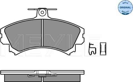 Meyle 025 219 2017 - Brake Pad Set, disc brake autospares.lv