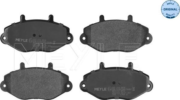 Meyle 025 214 6918 - Brake Pad Set, disc brake autospares.lv