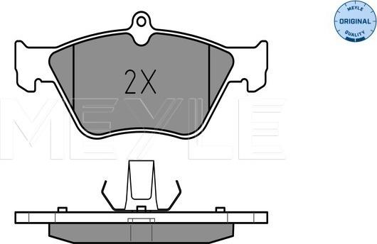 Meyle 025 214 1117 - Brake Pad Set, disc brake autospares.lv