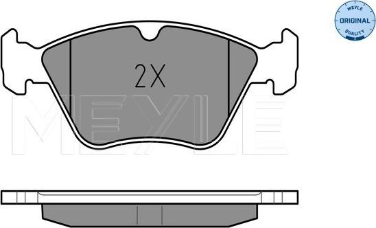 Meyle 025 214 1117 - Brake Pad Set, disc brake autospares.lv