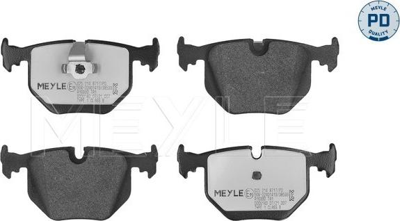 Meyle 025 214 8717/PD - Brake Pad Set, disc brake autospares.lv