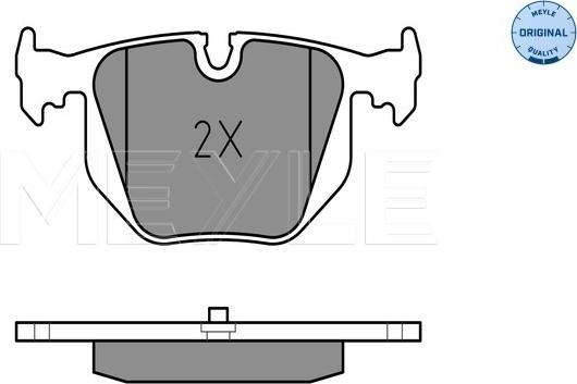 Meyle 025 214 8717 - Brake Pad Set, disc brake autospares.lv