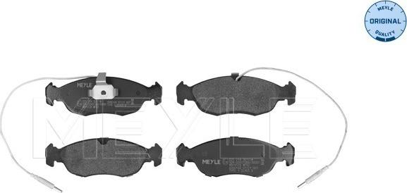 Meyle 025 214 3017/W - Brake Pad Set, disc brake autospares.lv