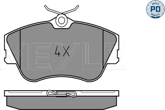 Meyle 025 214 7919/PD - Brake Pad Set, disc brake autospares.lv