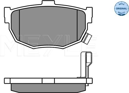 Meyle 025 215 5314/W - Brake Pad Set, disc brake autospares.lv