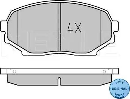 Meyle 025 215 5215 - Brake Pad Set, disc brake autospares.lv