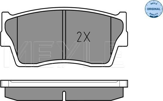 Meyle 025 215 0014/W - Brake Pad Set, disc brake autospares.lv