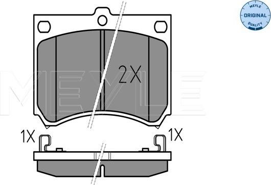 Meyle 025 215 3915 - Brake Pad Set, disc brake autospares.lv