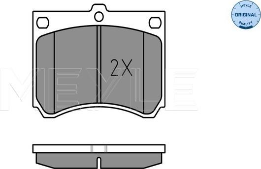 Meyle 025 215 3915 - Brake Pad Set, disc brake autospares.lv