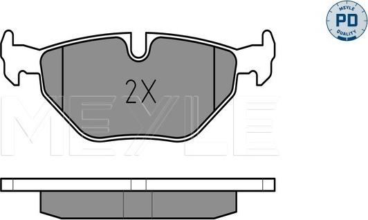 Meyle 025 216 9117/PD - Brake Pad Set, disc brake autospares.lv