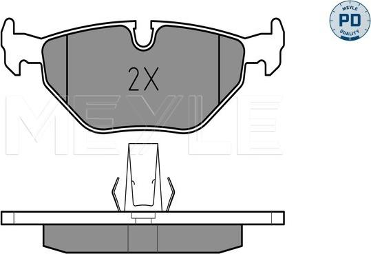 Meyle 025 216 9117/PD - Brake Pad Set, disc brake autospares.lv