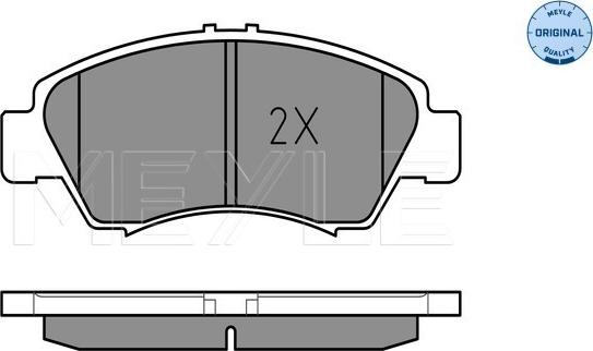 Meyle 025 216 9715/W - Brake Pad Set, disc brake autospares.lv