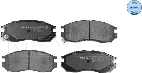 Meyle 025 216 4716/W - Brake Pad Set, disc brake autospares.lv