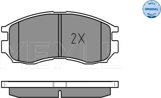 Meyle 025 216 4716/W - Brake Pad Set, disc brake autospares.lv