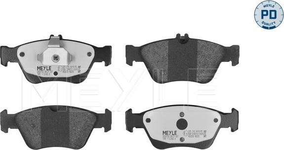 Meyle 025 216 6419/PD - Brake Pad Set, disc brake autospares.lv