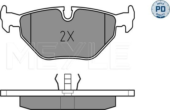 Meyle 025 216 0717/PD - Brake Pad Set, disc brake autospares.lv