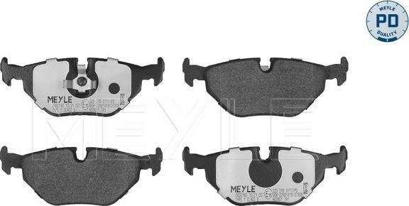 Meyle 025 216 0717/PD - Brake Pad Set, disc brake autospares.lv