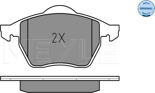 Meyle 025 216 2419 - Brake Pad Set, disc brake autospares.lv