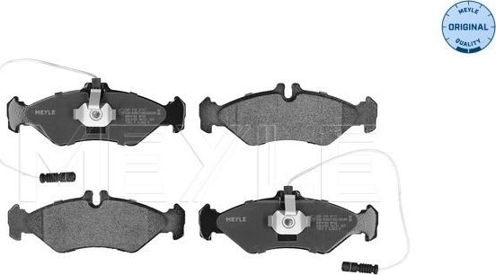 Meyle 025 216 2117 - Brake Pad Set, disc brake autospares.lv