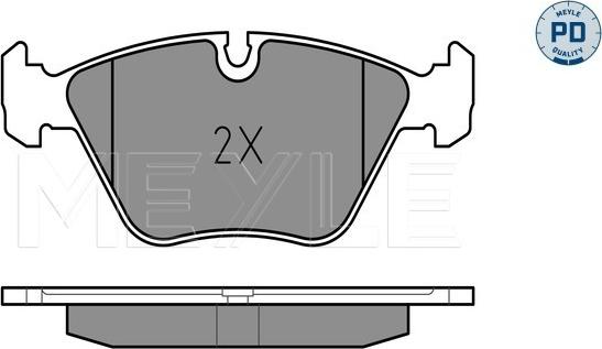 Meyle 025 216 7720/PD - Brake Pad Set, disc brake autospares.lv