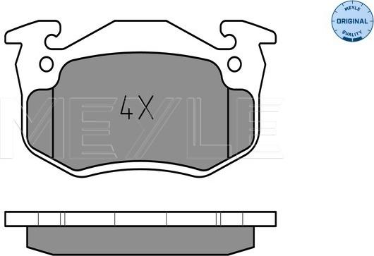 Meyle 025 210 9615/W - Brake Pad Set, disc brake autospares.lv