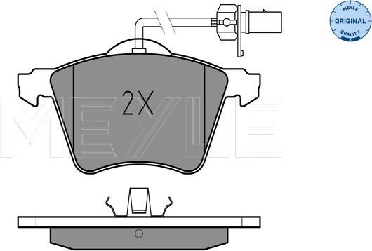 Meyle 025 210 3419/W - Brake Pad Set, disc brake autospares.lv