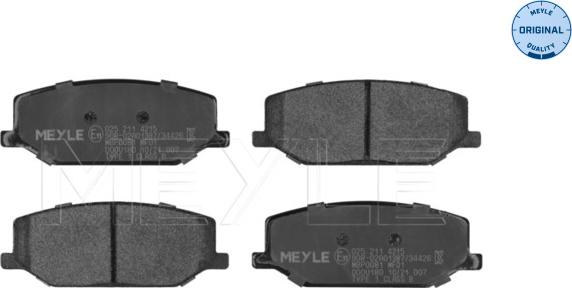 Meyle 025 211 4215 - Brake Pad Set, disc brake autospares.lv