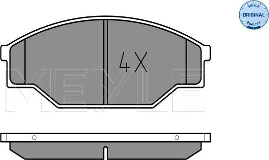 Meyle 025 211 5815 - Brake Pad Set, disc brake autospares.lv