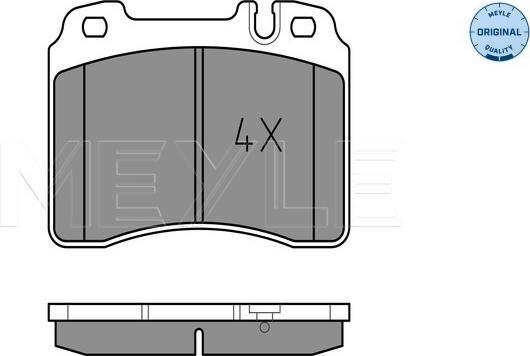 Meyle 025 211 5317 - Brake Pad Set, disc brake autospares.lv