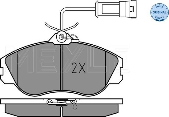 Meyle 025 211 3819/W - Brake Pad Set, disc brake autospares.lv