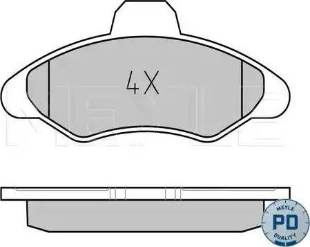 Meyle 025 211 7118/PD - Brake Pad Set, disc brake autospares.lv